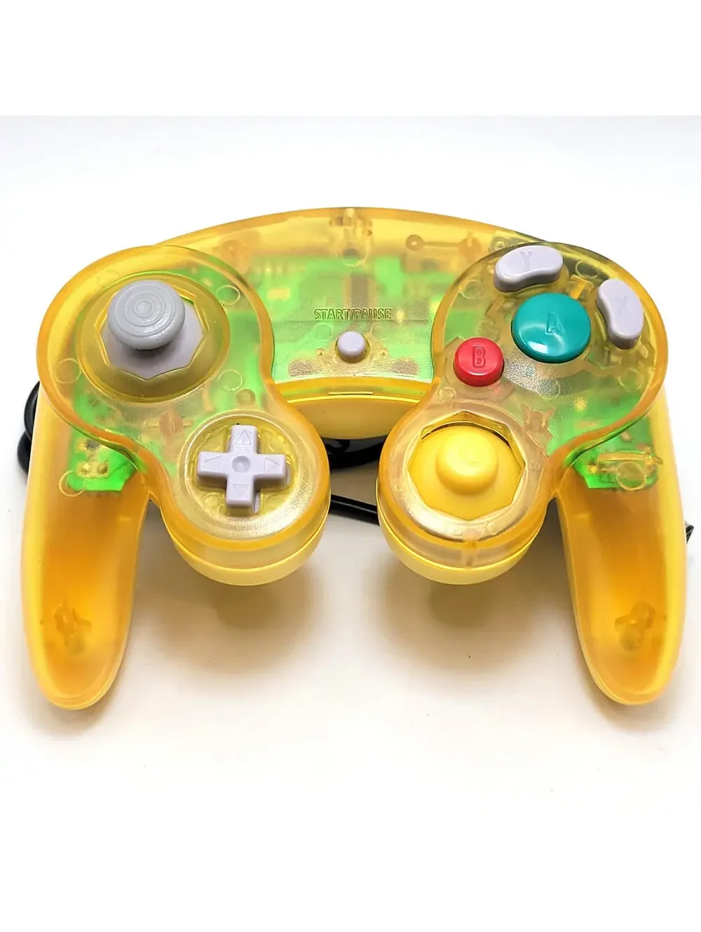 Nintendo GameCube Controller Game Pad For NGC - Wii - Yellow & Clear Yellow